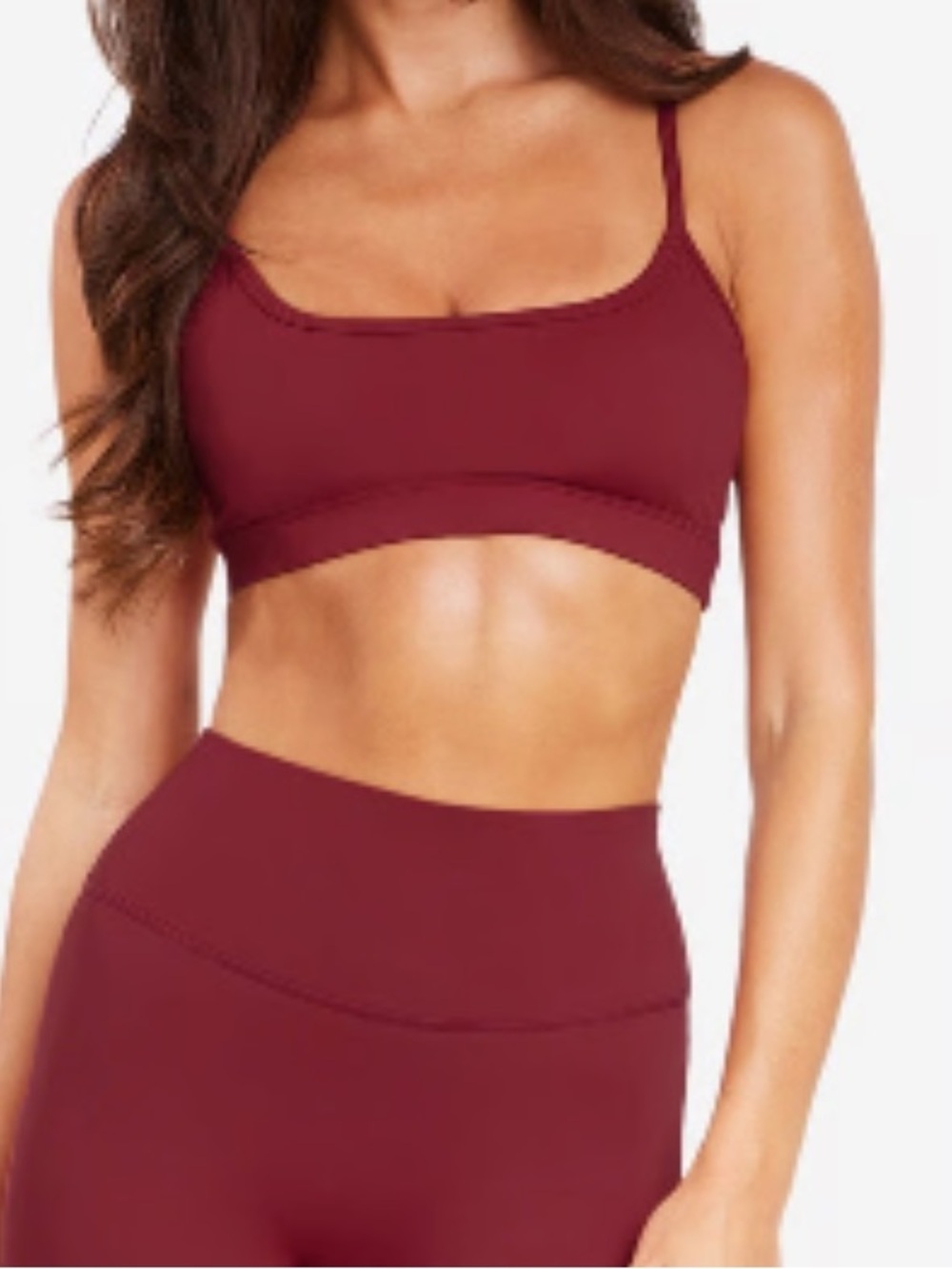 NWT CSB Freedom Misha Crop in Cherry. Women’s Large